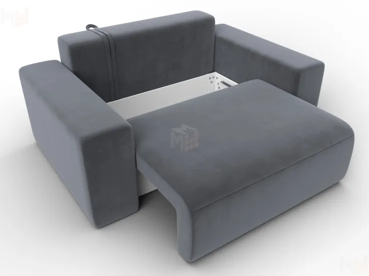 Кресло Лига-036 НПБ ( SEVEN 17 серый )