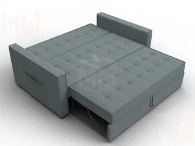 Диван прямой Лига-104 (140) ( Амур 07 серый )