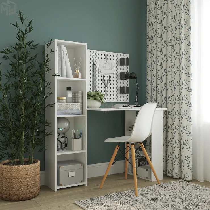 Стол компьютерный Асти-4 (белый)