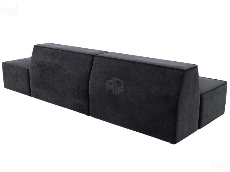 Диван прямой модульный Монс Модерн правый ( TOWER 11 темно-серый )