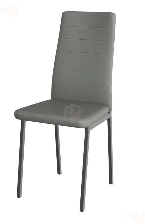 Стул Амстер (экокожа серая, ноги серые)