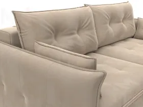 Диван прямой Лига-100 НПБ ( SEVEN 729 бежевый )