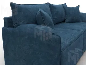 Диван прямой модульный Лига-106 ( BRUT 11 синий )