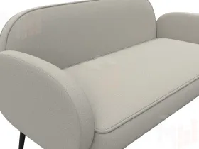 Диван прямой Лига-086 ( Амур 02 бежевый )