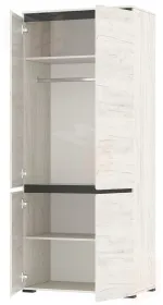 Шкаф ГРЕТТА 4С Дуб Крафт белый-Антрацит