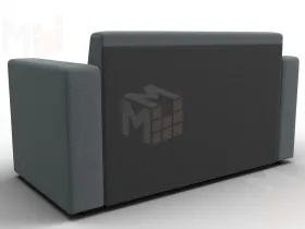 Диван прямой Лига-093 ( Амур 07 серый )