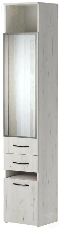 Пенал с пуфом ИТАЛИЯ П1Я-400 Крафт белый