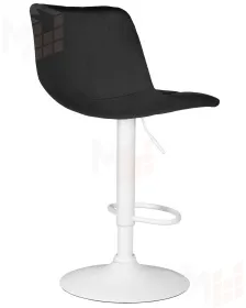 Стул барный DOBRIN TAILOR WHITE (черный велюр (MJ9-101))