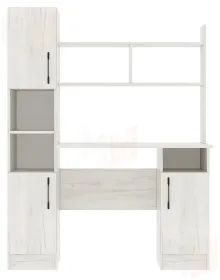 Компьютерный стол ПКС-6 Дуб Крафт белый