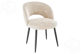 Стул Моли пломбир (велюр)/черный