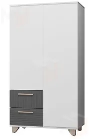 Стеллаж Копенгаген без стекла (Белый/серый графит)