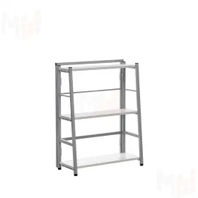 Стеллаж раскладной Leset Пако 800 трапеция (Серый/Бетон пайн светлый)