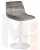 Стул барный DOBRIN TAILOR WHITE (серый велюр (MJ9-75))