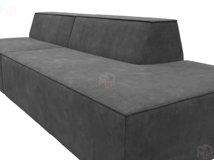 Диван прямой модульный Монс Модерн правый ( BRUT 16 темно-серый )