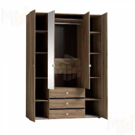 Шкаф для одежды и белья Neo 555 Дуб табачный