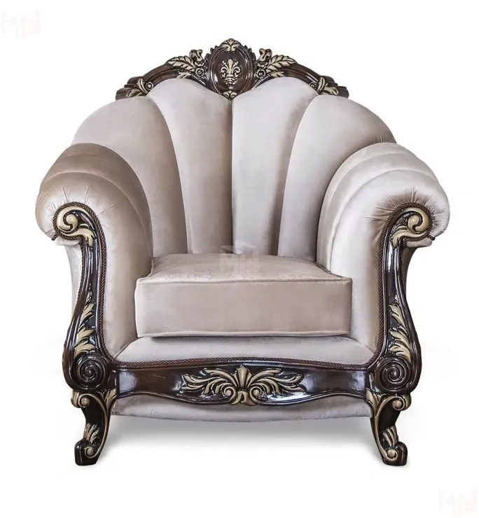 Кресло Марселла корень дуба глянец