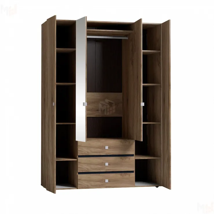 Шкаф для одежды и белья Neo 555 Дуб табачный