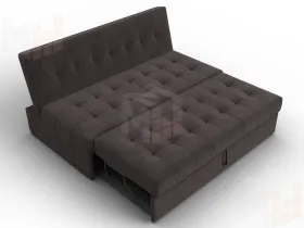 Диван прямой Лига-107 (160) ( SEVEN 727 коричневый )