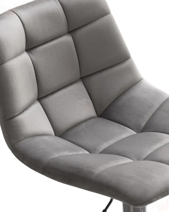 Стул барный DOBRIN TAILOR (серый велюр (MJ9-75))