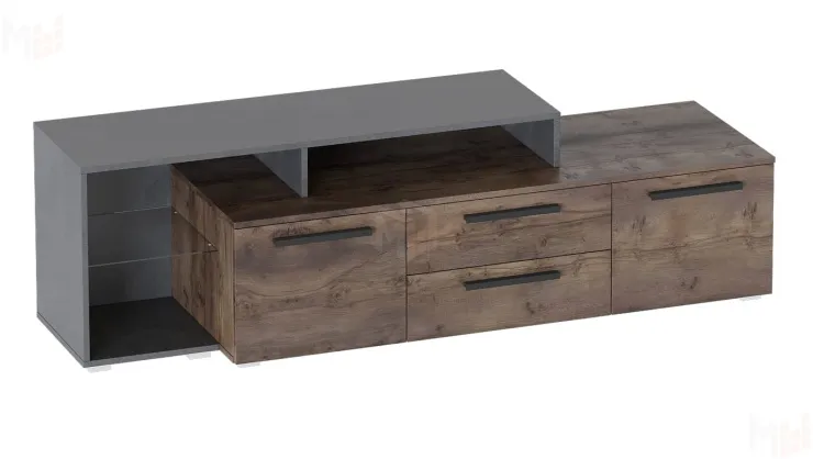 Тумба ТВ Глазго с ящиками