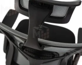 Офисное кресло для персонала DOBRIN NIXON (чёрный, серая сетка)