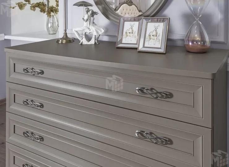 Комод Мишель Лайт 4 ящика серый камень