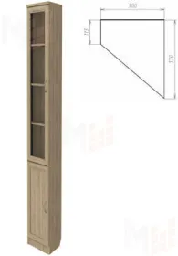Шкаф для книг 209 (концевой)