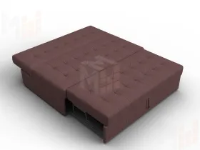 Диван прямой Лига-107 (140) ( JOLY 09 бордовый )