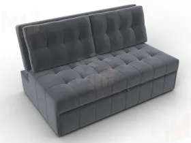 Диван прямой Лига-107 (140) ( SEVEN 17 серый )