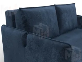 Диван прямой Лига-117 ( TOWER 13 синий )