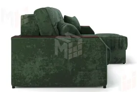 Угловой диван-кровать Лас-Вегас Зеленый правый 