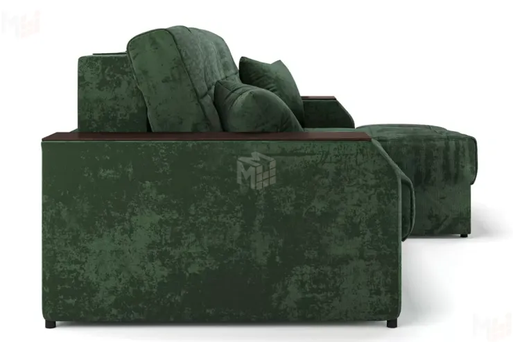 Угловой диван-кровать Лас-Вегас Зеленый правый 