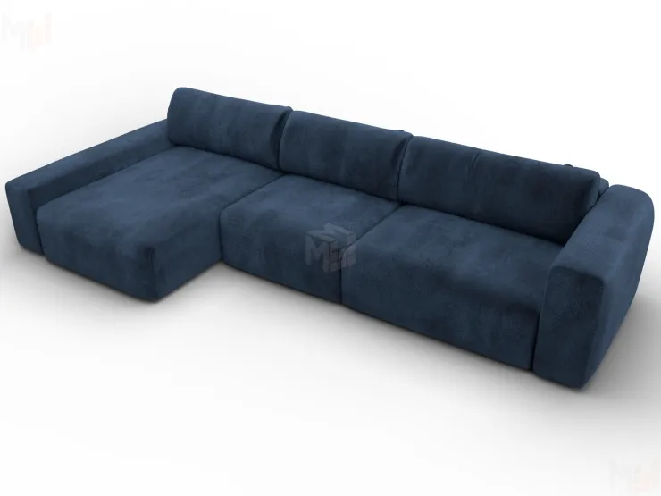 Диван угловой Лига-066 НПБ Лонг угол левый ( TOWER 13 синий )