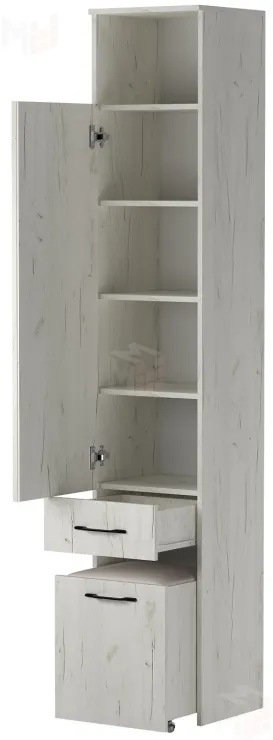 Пенал с пуфом ИТАЛИЯ П1Я-400 Крафт белый