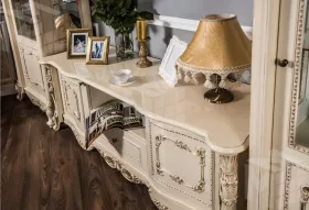 Тумба ТВ Джоконда крем глянец