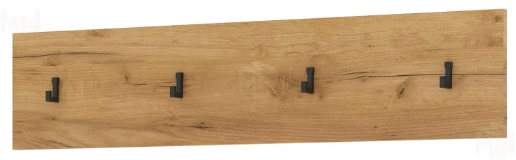 Панель с крючками ГРЕТТА 900  Дуб Крафт золотой