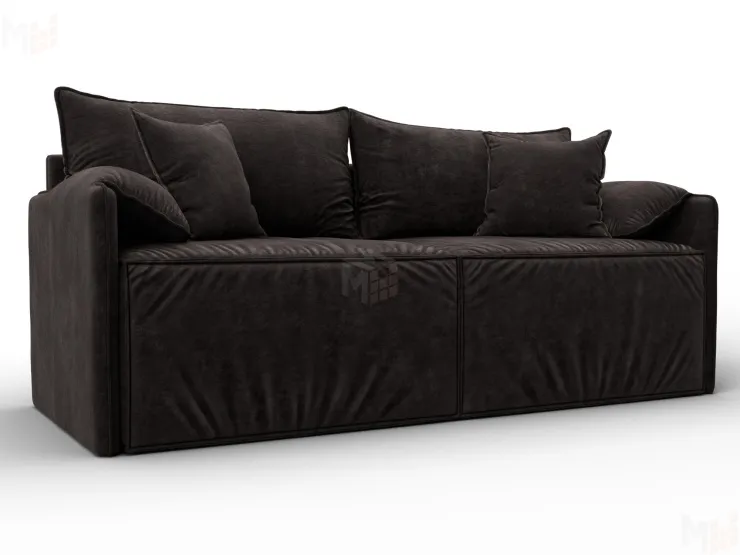 Диван прямой модульный Лига-106 ( BRUT 17 коричневый )