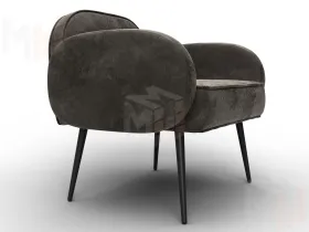 Кресло Лига-086 ( велюр NUVOLA 31 коричневый )