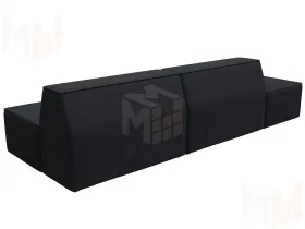 Диван прямой модульный Монс Модерн левый ( JOLY 16 темно-серый )