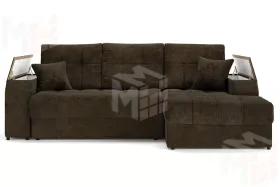 Угловой диван-кровать Лас-Вегас Коричневый правый 