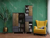 Гостиная Копенгаген дуб самдал/серый графит вариант 1