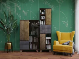 Гостиная Копенгаген дуб самдал/серый графит вариант 1