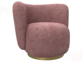 Кресло Лига-072 ( шеннил CRUZ 63 розовый )