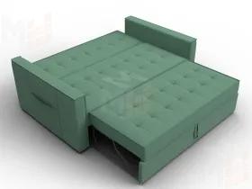 Диван прямой Лига-104 (140) ( Амур 11 зеленый )