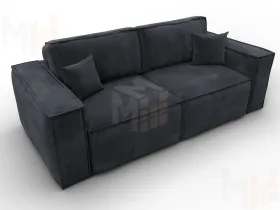 Диван прямой Лига-081 НПБ ( TOWER 11 темно-серый )