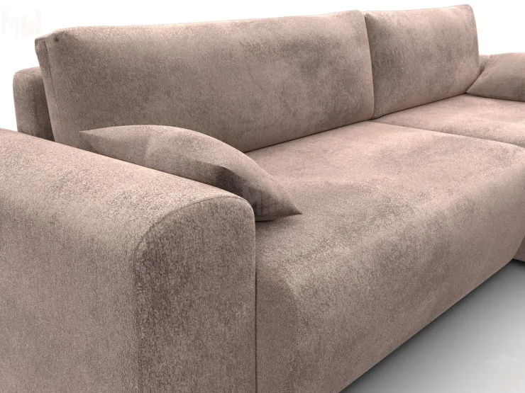 Диван угловой Лига-099 угол универсальный ( TOWER 05 бежевый )