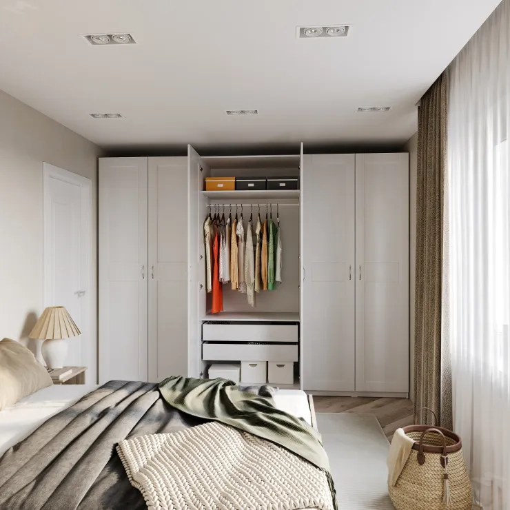 Шкаф Макс 2 двери 100х61х233 белый