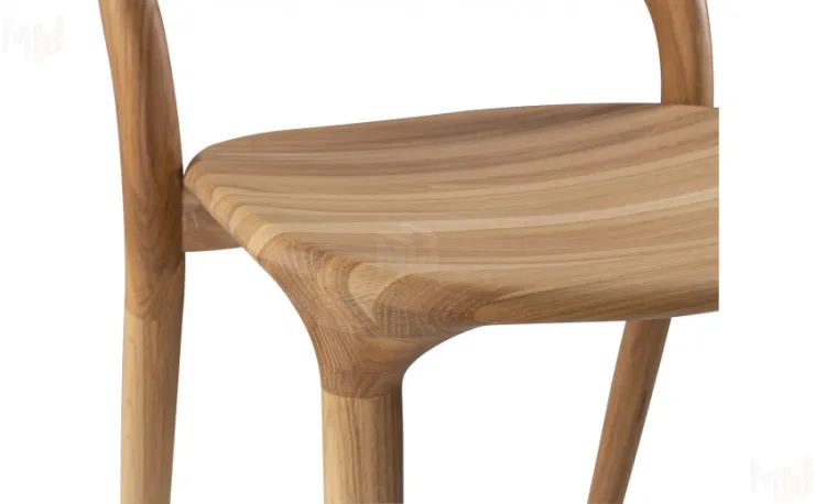 Стул полубарный деревянный из массива дуба Соул  Дуб натуральный