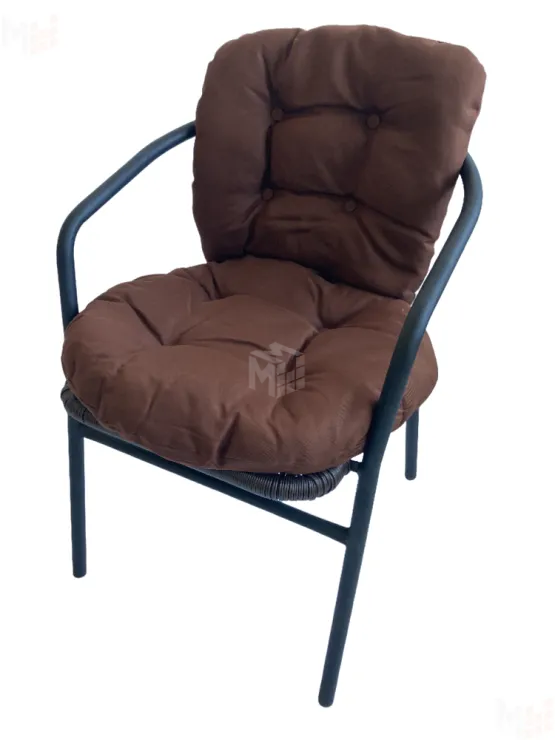 Кресло BISTRO с коричневой подушкой