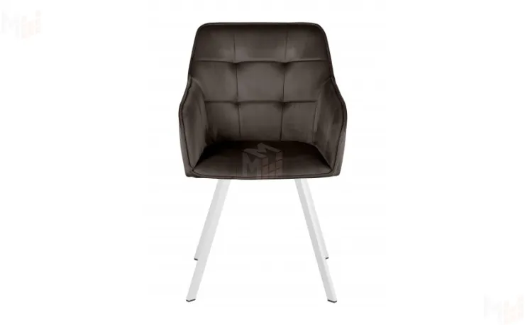 Кресло поворотное Мони Confetti stone/белый